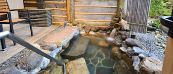 Japanese style room with an open-air bath