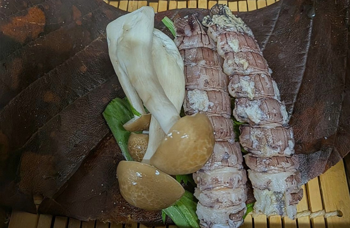 しゃこのせいろ蒸し