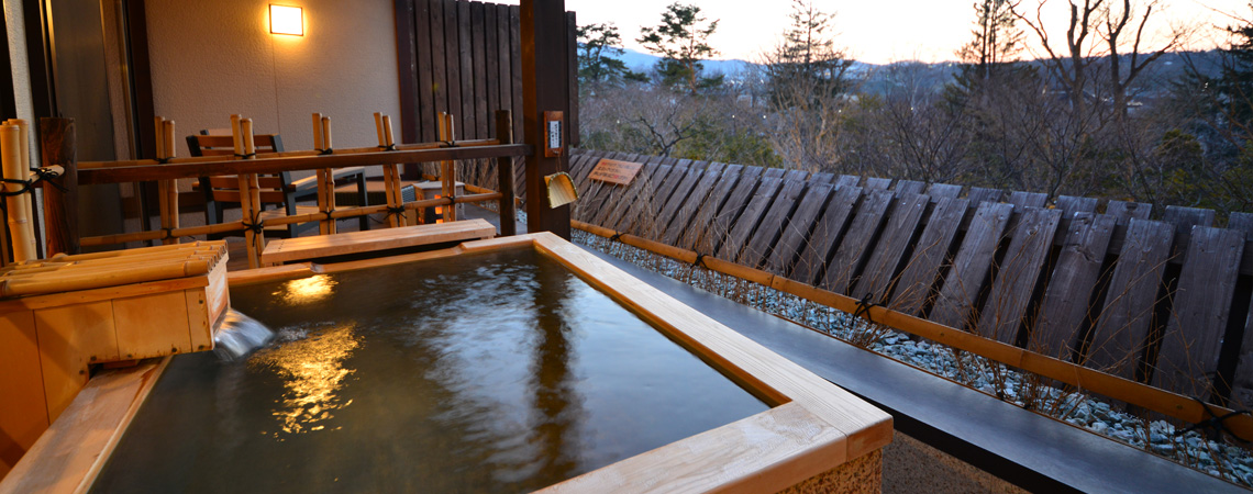 Japanese style room　with an open-air bath / Plus Anteroom type