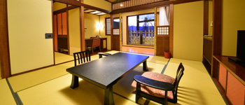 Japanese style room　with an open-air bath / Plus Anteroom type