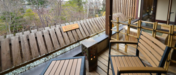 Japanese style room　with an open-air bath / Plus Anteroom type